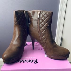 Khaki Quilt Zipper Katy Boot